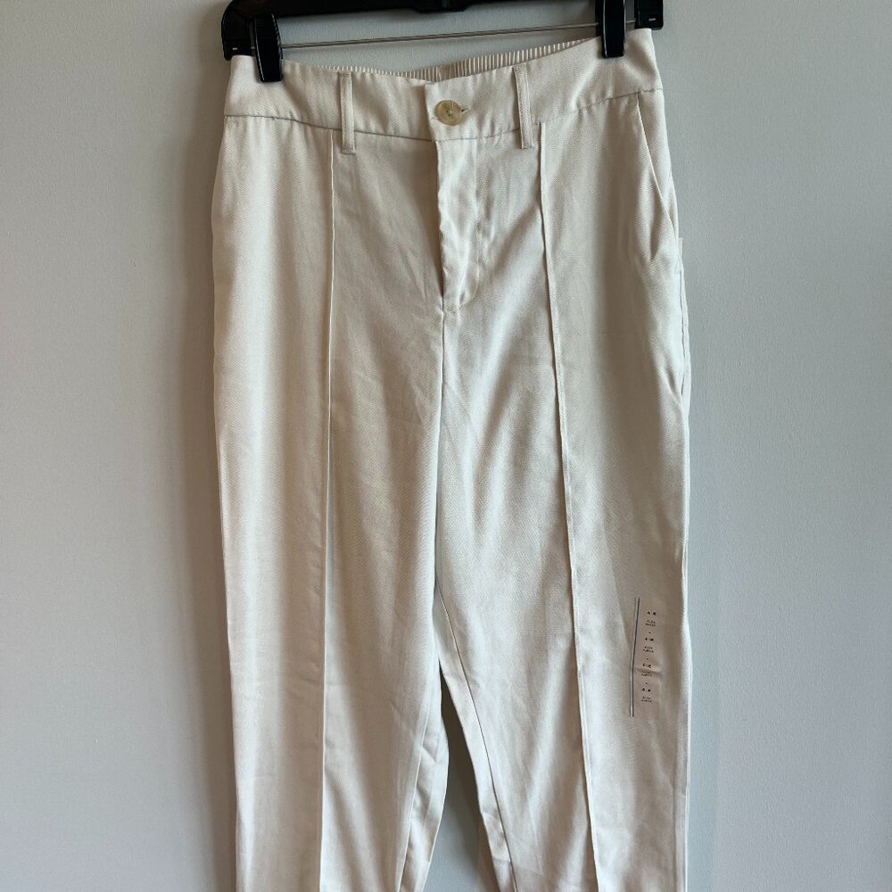 Cream Ankle Trousers Size 6